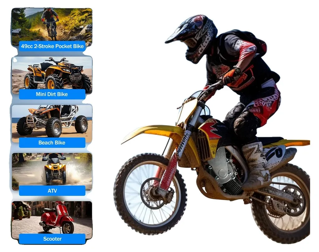Moteur 49cc en aluminium durable avec couple puissant et haute vitesse