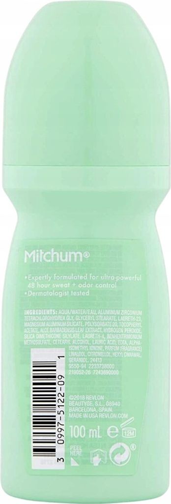 Mitchum | Deo Roll-On Shower Fresh - 100ml - 48 Stunden Produktbild 