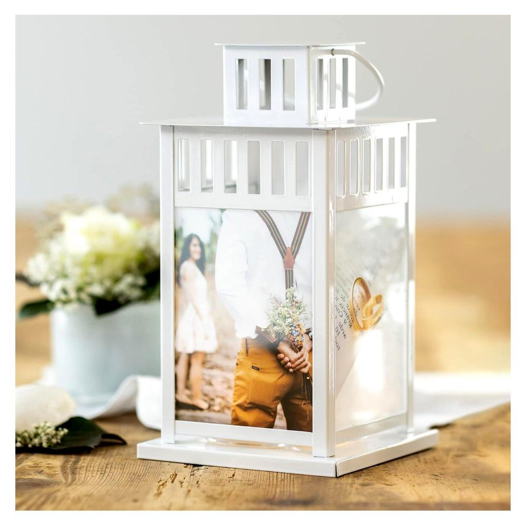 Foto-Laterne mit Bild als Geschenk für Muttertag, Geburtstag, Hochzeit, Valentinstag | personalisiertes Geschenk mit Bild | direkt auf Amazon gest...