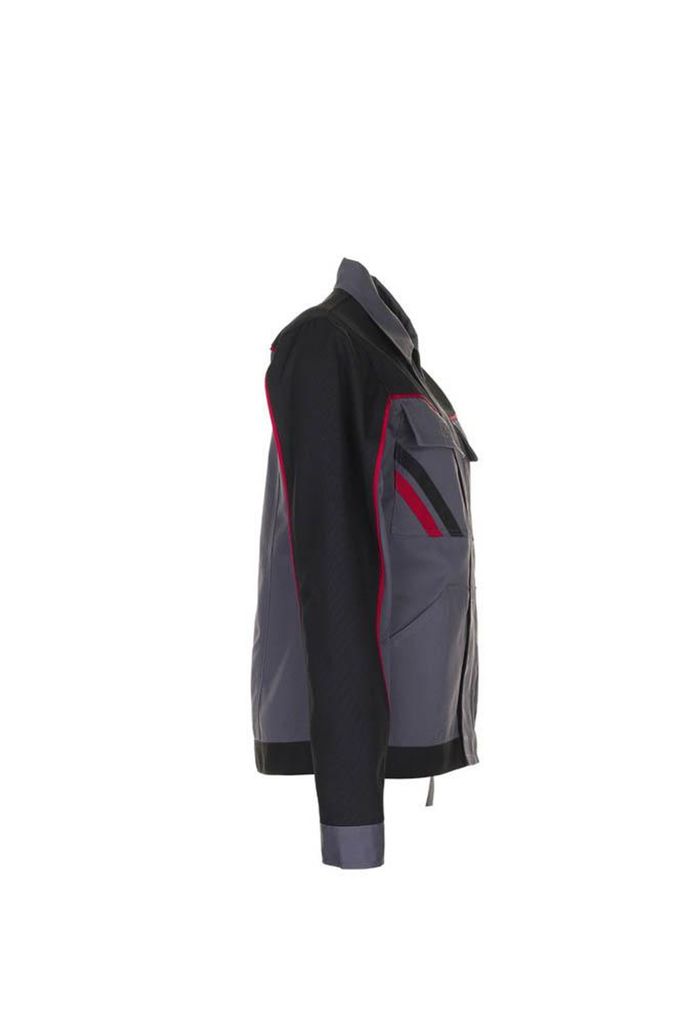 Planam Bundjacke Damen Highline Gr. 48 schiefer/schwarz/rot Produktbild 