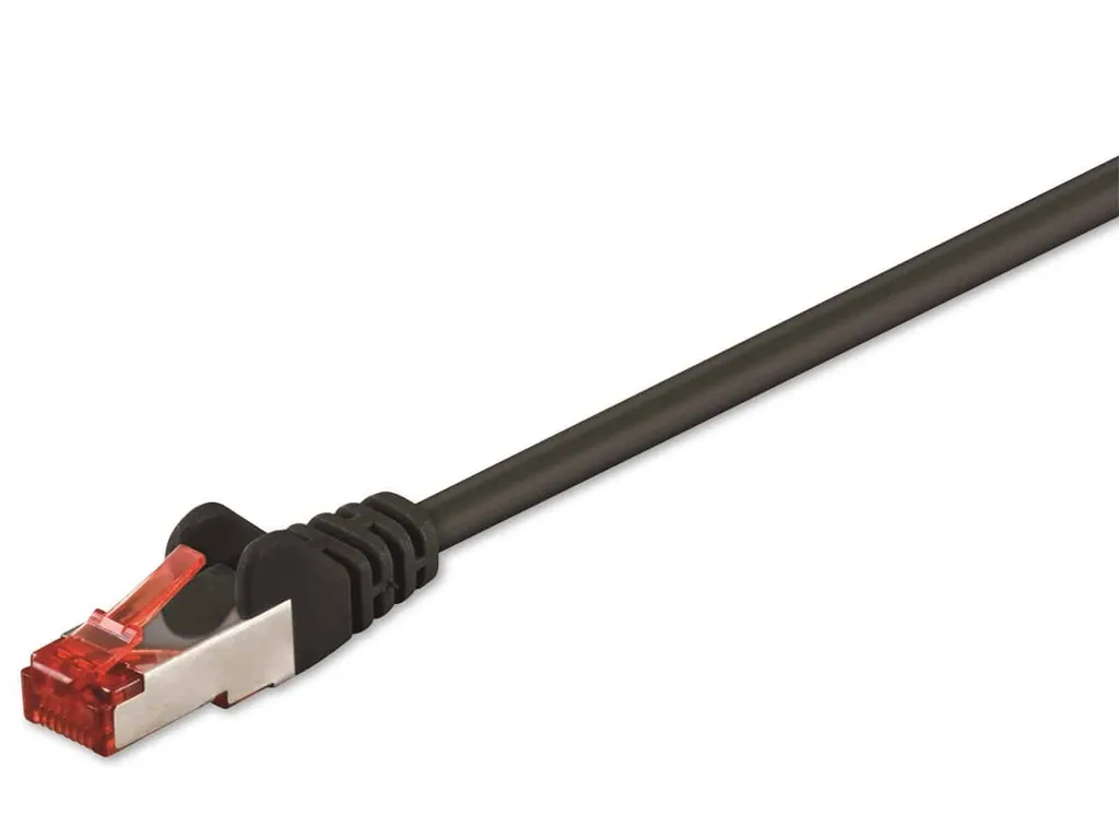 Cavo LAN 15m CAT 6 Goobay 68695 S/FTP Nero | Rame Puro Professionale