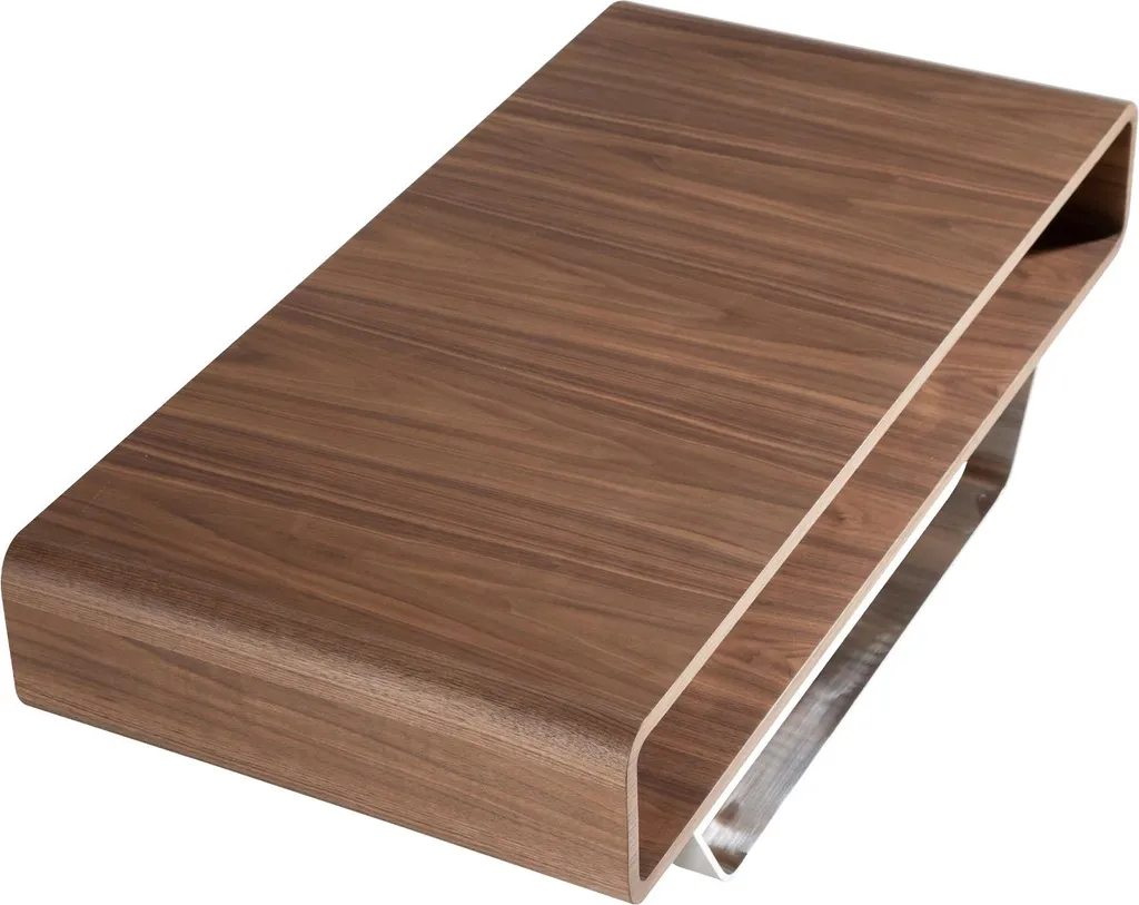Table basse rectangulaire noyer stable et durable pour salon de luxe - 6