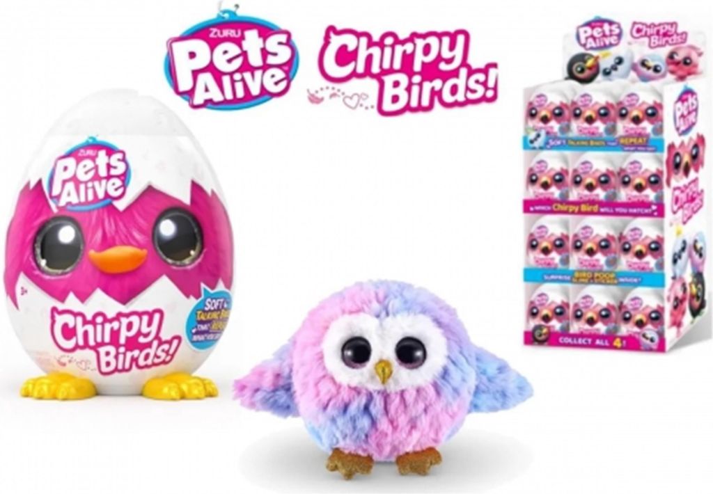 Zuru Pets Alive Chirpy Birds Mystery Egg Plush Display 24 Produktbild 
