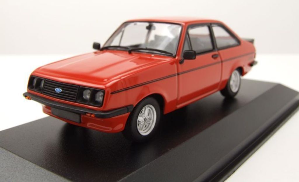 Ford Escort RS2000 1976 rot Modellauto 1:43 Maxichamps Produktbild 