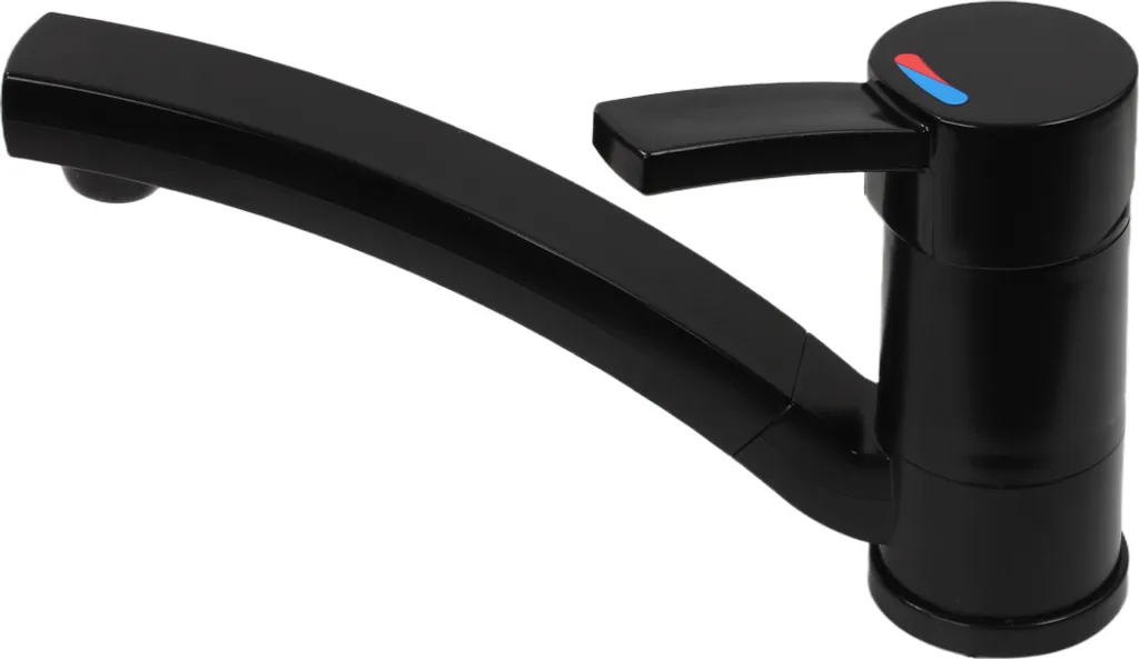 Mitigeur Monocommande Compact Noir Mat pour Caravane et Bateau 12V