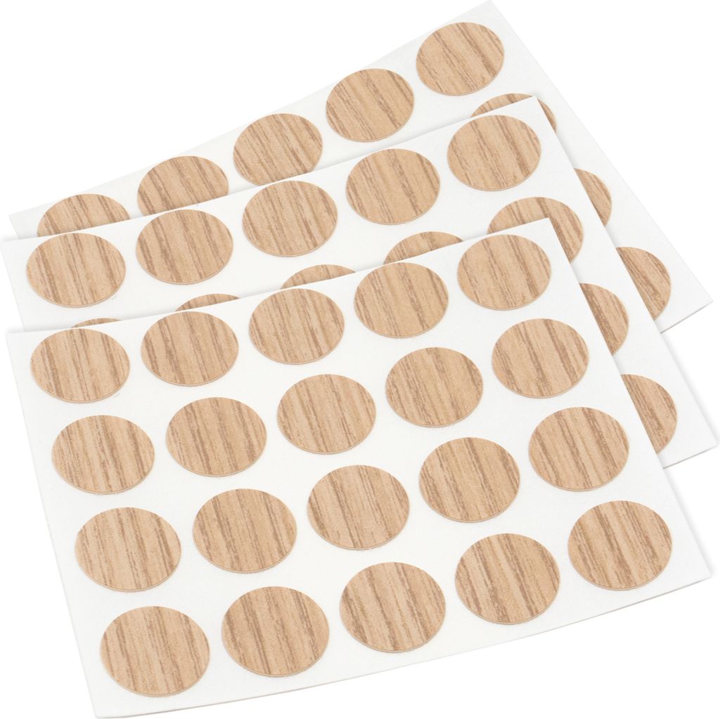 Adsamm® | 60 x caches | Ø 13 mm | Chêne clair | rond | 0,45 Image du produit 