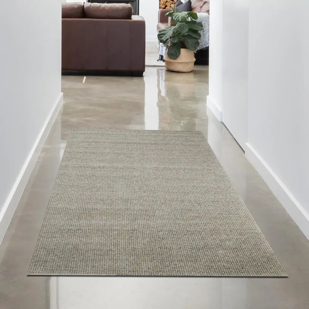 Tapis de chambre gris et doré 80x150 cm - Design Moderne Soft Luxe