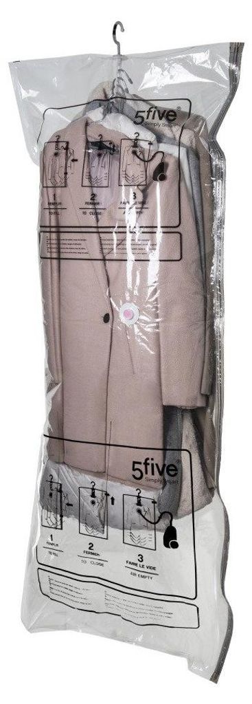 5FIVE SIMPLY SMART CUBE Vakuumbeutel für Mäntel L 138x69 cm Produktbild 