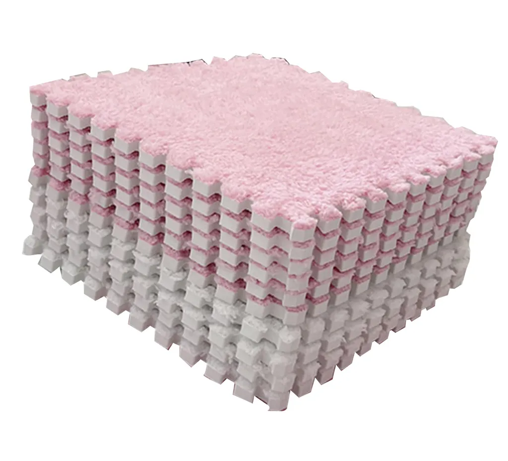 Tapis de sol en mousse anti-froid 10 dalles emboîtables pour sol glissant