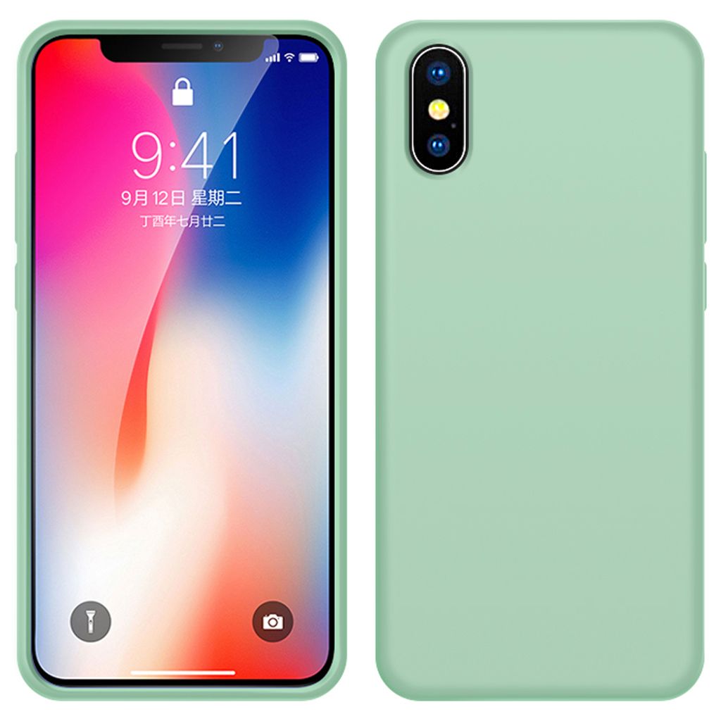 Pouzdro iPhone X, tekuté silikonové pouzdro odolné proti Obrázek produktu 