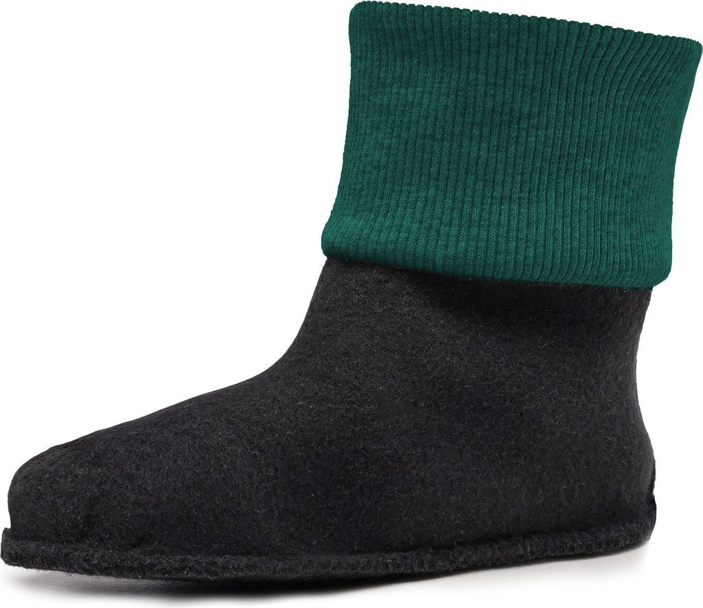 Ladeheid Kinder Gummistiefel Stiefelsocken Innenschuh Wärmende Socken für Regenstiefel LA-CA-10 LA-CA-11(Smaragdgrün, 26/27)