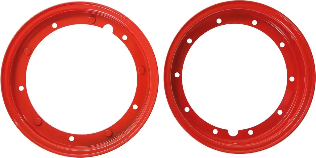 Jante RMS rouge 2.10x10 pour pneus 3.00 et 3.50-10 avant et arrière