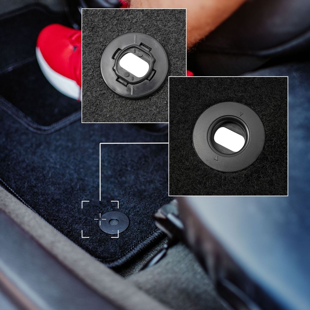 Velours Fußmatten Für Toyota Yaris III 2011-2020 - Schwarz Auto Teppiche