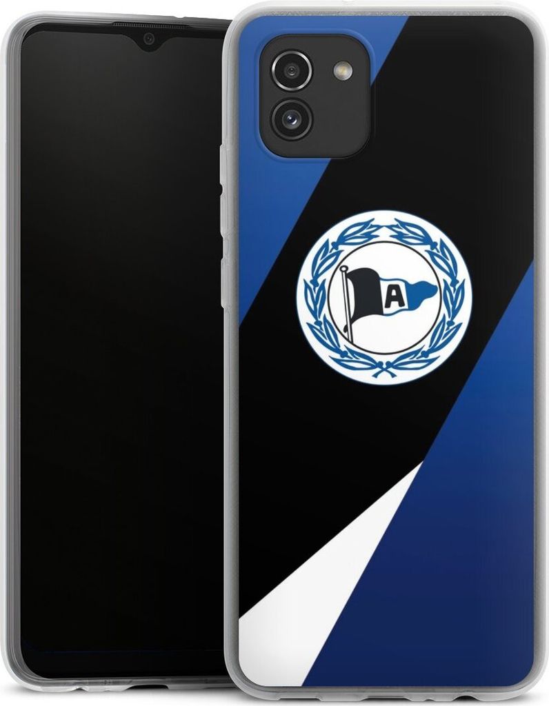 DeinDesign Handyhülle für Samsung Galaxy A03 Silikon Hülle Case Smartphone Schutzhülle Arminia Bielefeld DSC Offizielles Lizenzprodukt