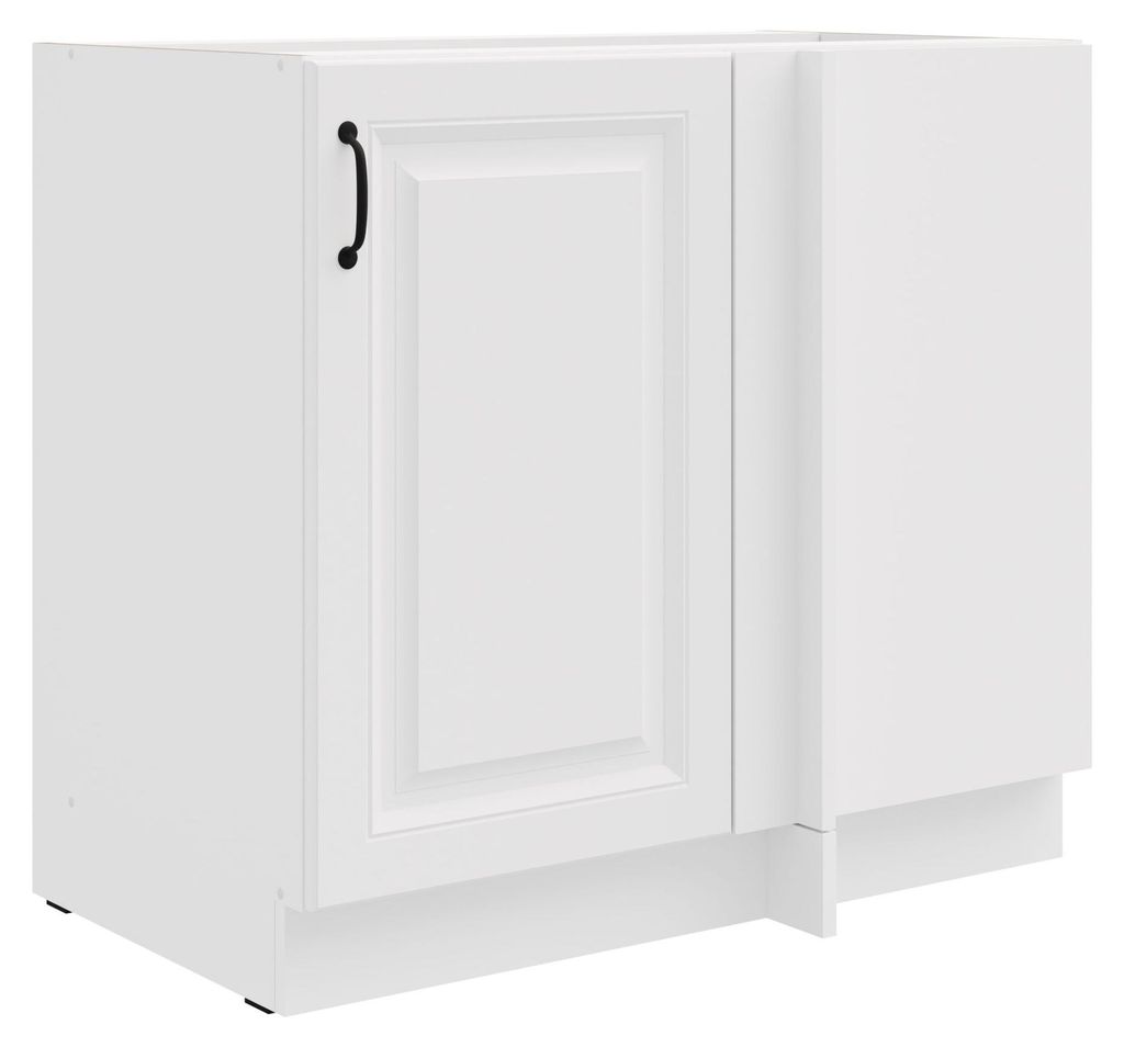 Eckschrank 105cm Stilo Weiß Küchenzeile Küchenblock Küche Produktbild 