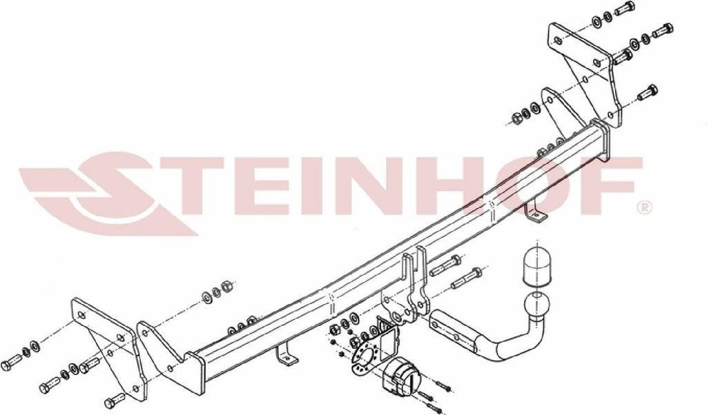 Z546867 Anhängerkupplung passend für KIA Rio III 2013-2017 starr