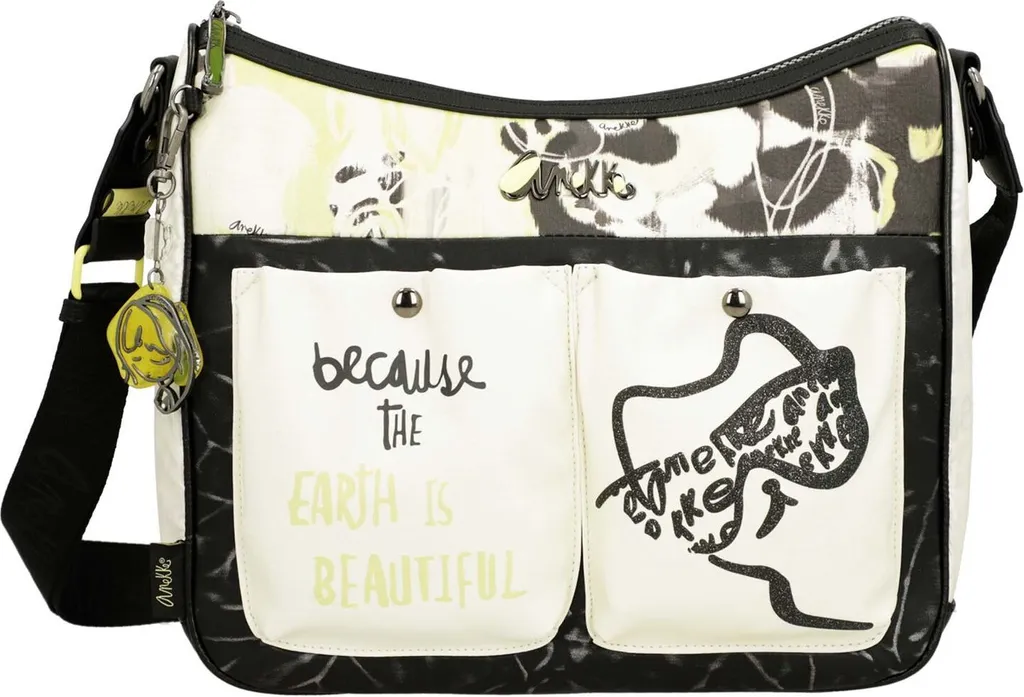 Anekke Memories Nature Towanda Borsa a Tracolla Multicolore Riciclata