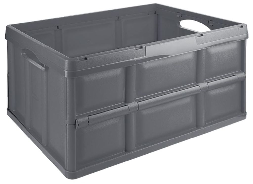 Contacto Klappbox 62000 ml, 58,5 x 38,5 x 32 cm, Kunststoff, Tragkraft 50 kg, grau