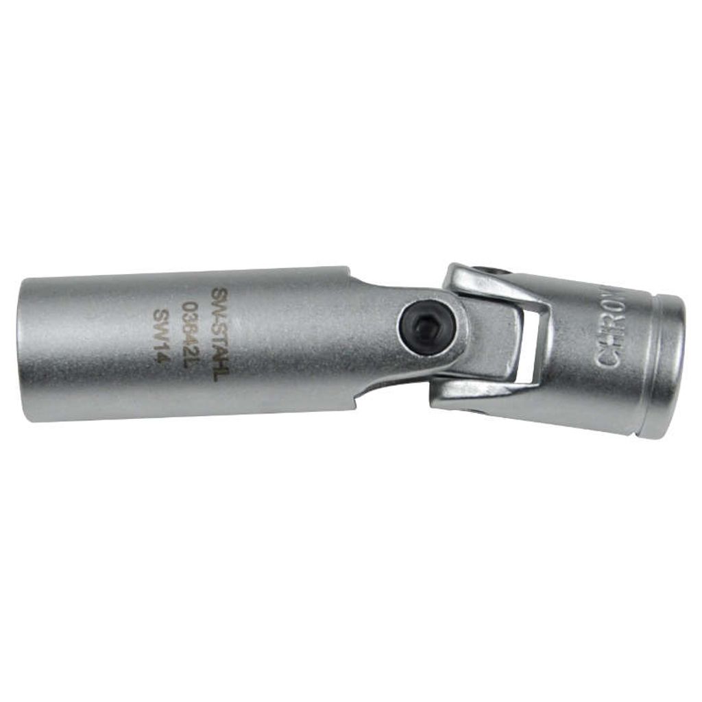 SW-Stahl Glühkerzenschlüssel Steckschlüsseleinsatz 03649L 80mm 19mm 19mm Chromstahl 0,089kg 105g für Renault