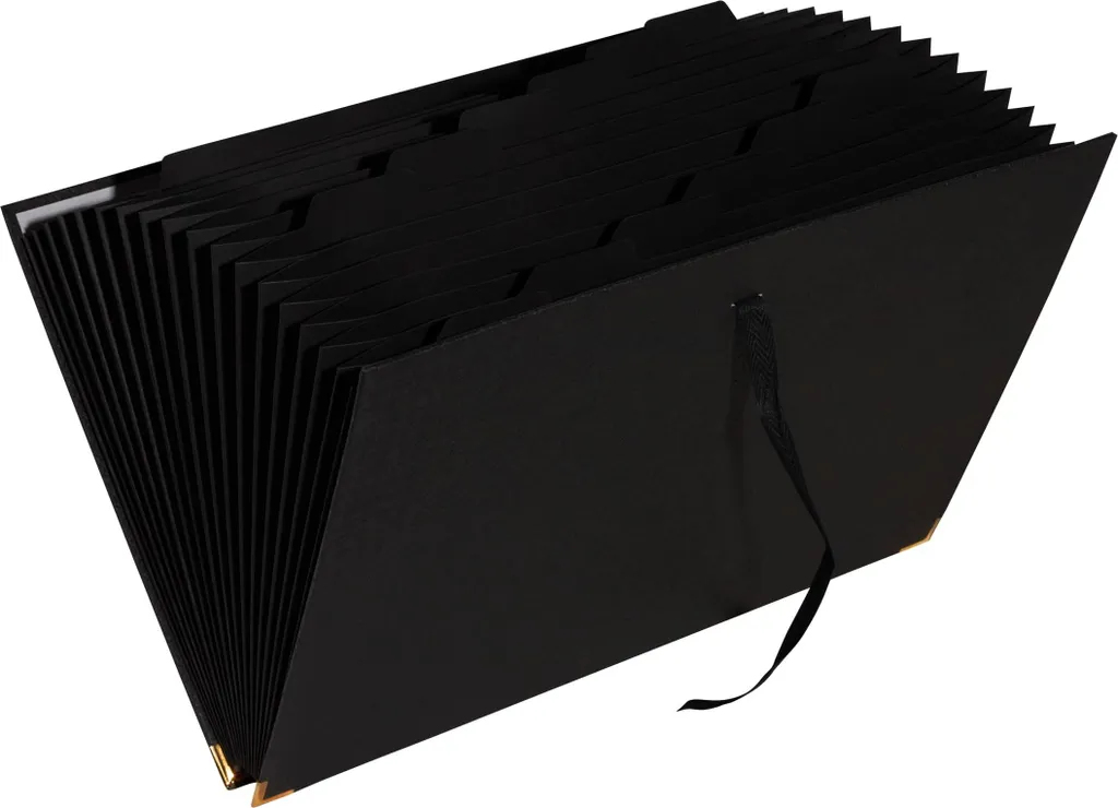 Exacompta 58601E: Organizzatore Documenti Eco 18 Scomparti Nero A4