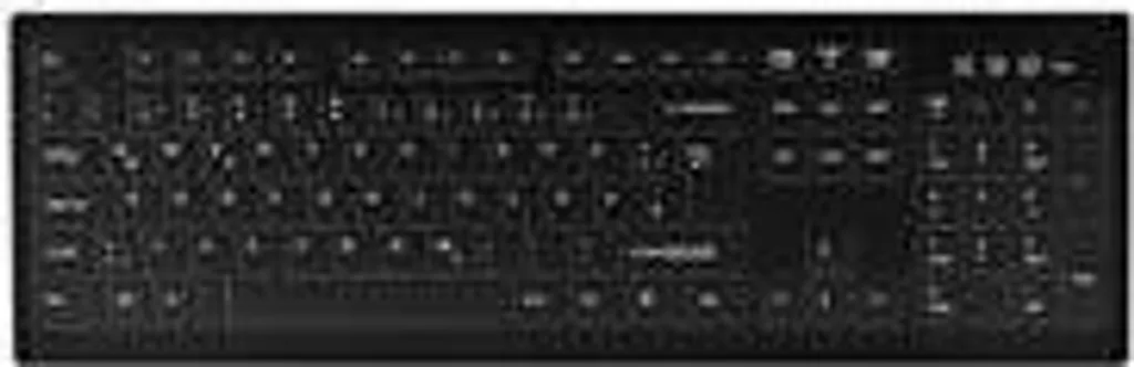 Clavier Anti-Bactérien AK-C8100F Noir US : Finissez-en avec les Germes