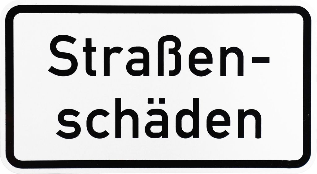 ORIGINAL Verkehrsschild Nr. 1007-34 Straßenschäden nach Produktbild 