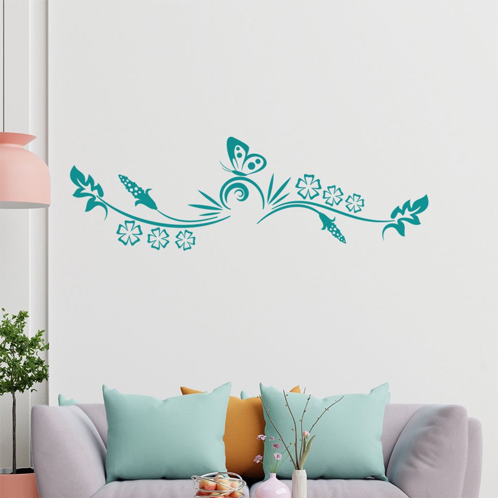 Tür - Ranke Wandtattoo in 6 Größen - Wandaufkleber Wall Sticker - Dekoration, Küche, Wohnzimmer, Schlafzimmer, Badezimmer