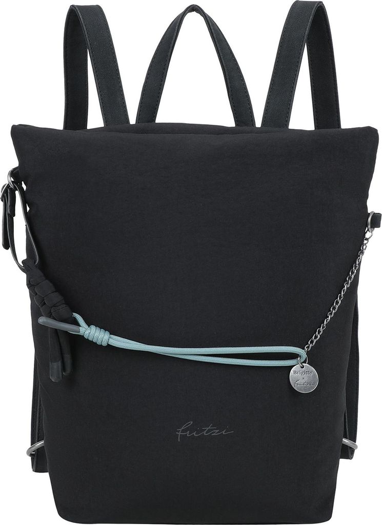 Fritzi aus Preußen Rucksack Umhängetasche Brigitte X Fritzi JU Limited Chain Sky Backpack Black schwarz