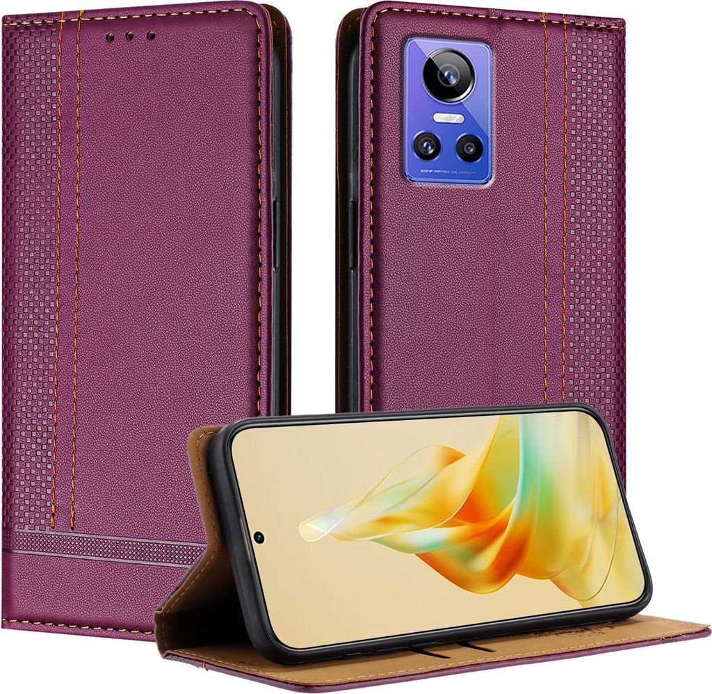 Handyhülle für Realme GT Neo 3 Leder Flip Klappbare Produktbild 