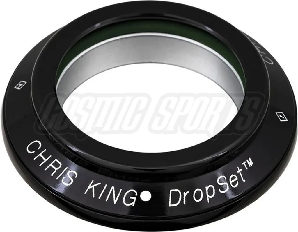 Chris King Dropset 1-4 Jeu de Direction Griplock Noir Haute Précision