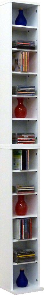 VCM Holzregal stehend | platzsparender CD Schrank für 204 Produktbild