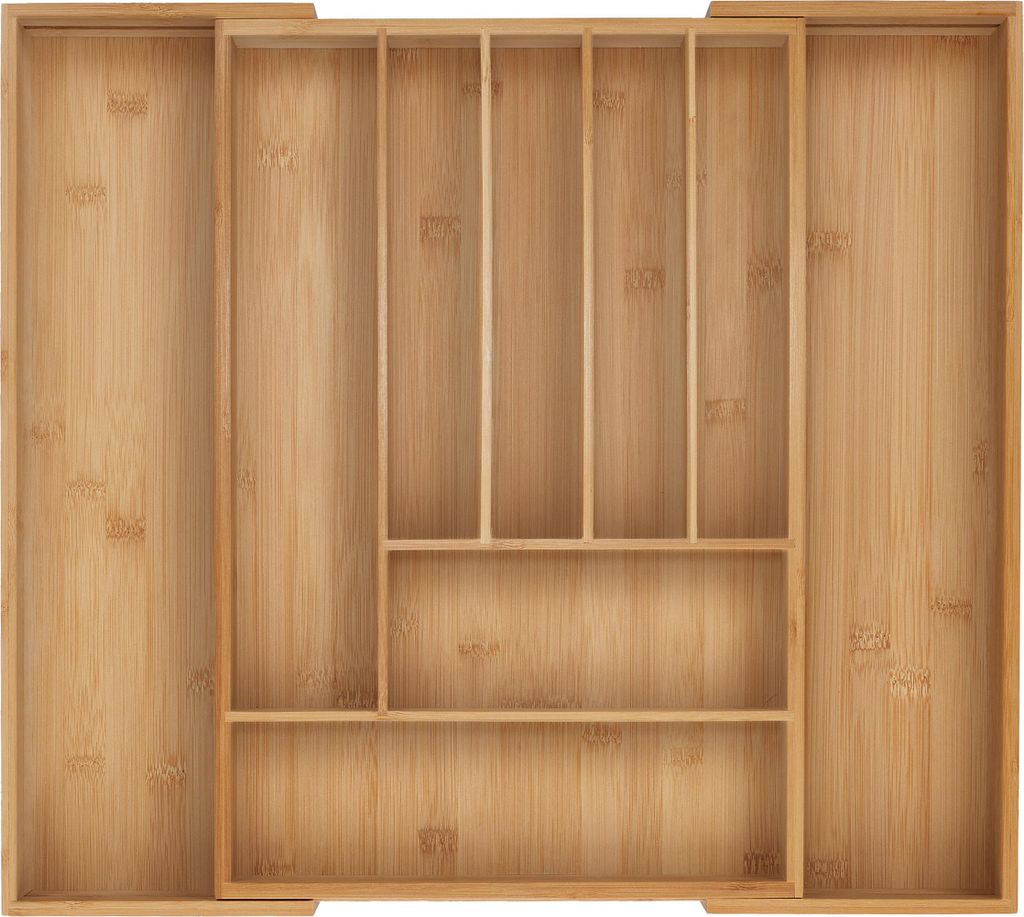 Portaposate Relaxdays, 7–9 scomparti, inserto estraibile Immagine del prodotto 