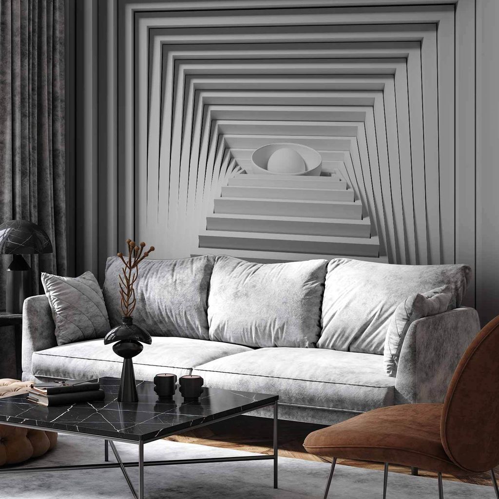 Selbstklebende Folie Fototapete - Quadrangle Depth 196x140 cm 3D n-A-1090-a-a