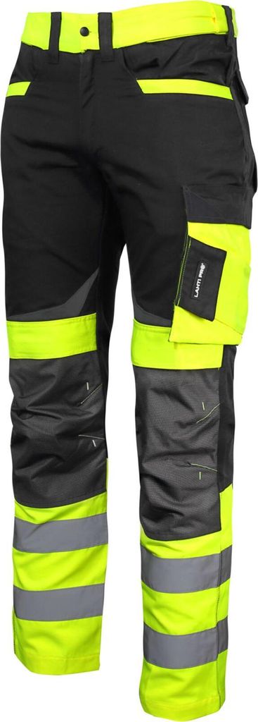 Warnschutzhose Schwarz und Gelb, "3XL", CE, Lahti