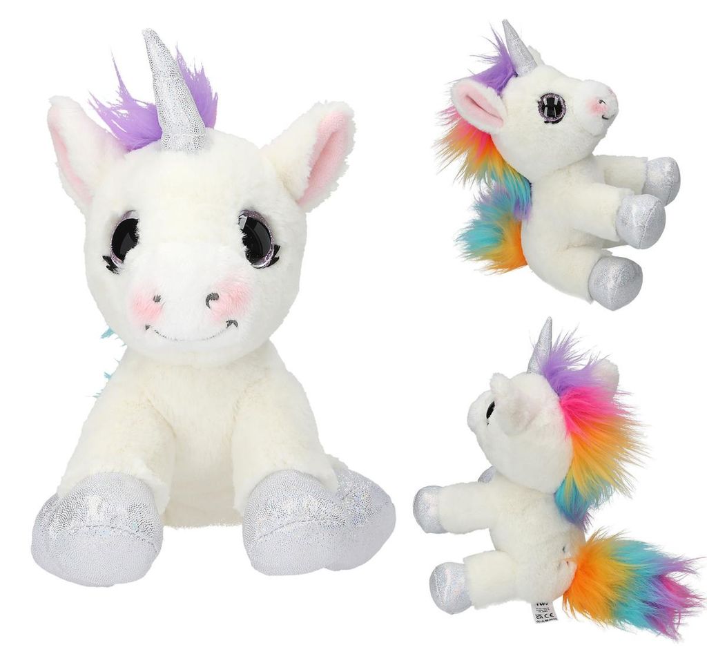 DEPESCHE Ylvi Plüsch Einhorn weiß 21cm Produktbild 