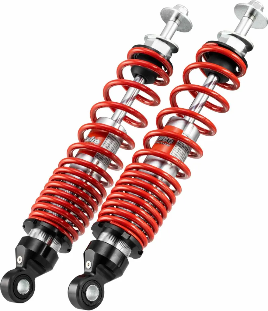 Amortisseur arrière BITUBO Chrome Rouge Réglable avec Homologation ABE