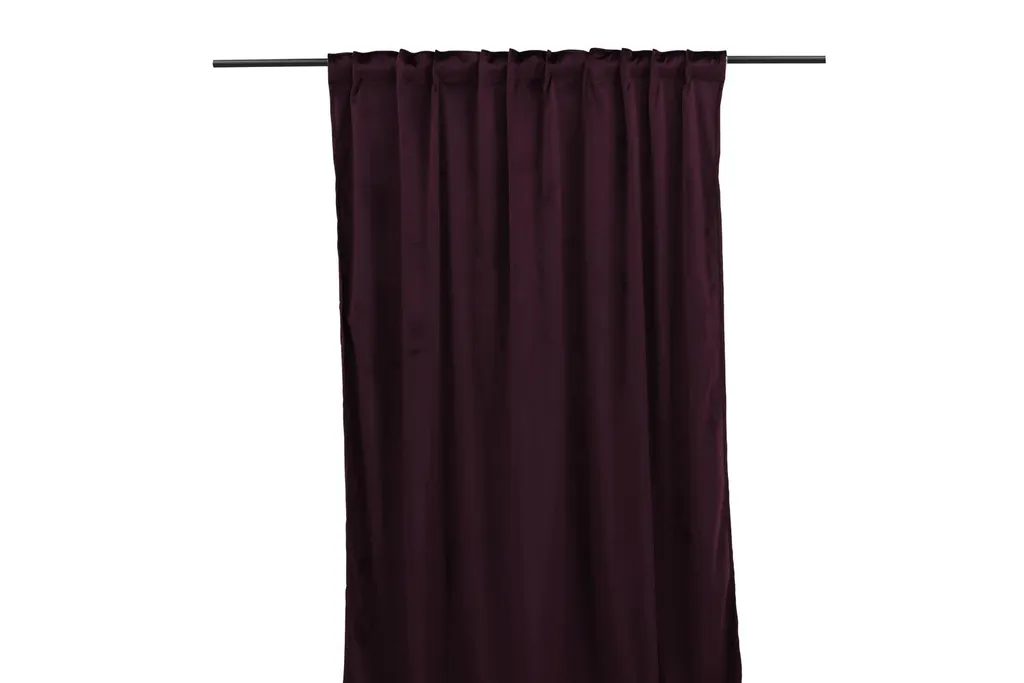 Rideau occultant violet Mary 135 x 250 cm pour chambre et salon chic