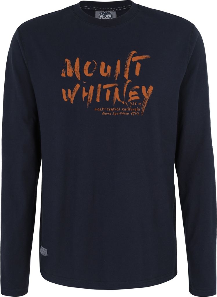 Übergrößen Longshirt Mount Whitney orange AHORN SPORTSWEAR Navy 8XL