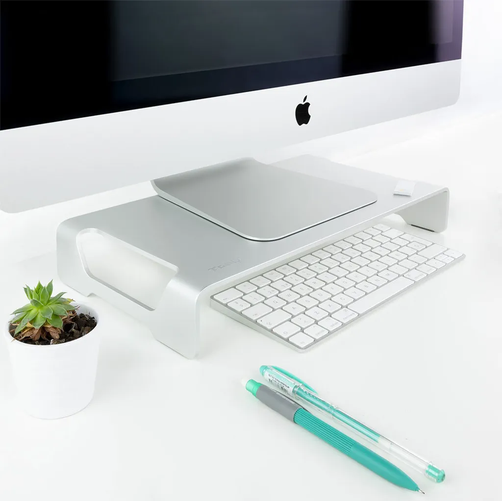 Support d'écran Ergonomique contre les Douleurs Cervicales Transparent - 4