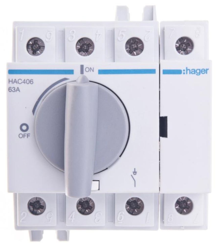 Hager Interrupteur-sectionneur HAC406 Image du produit 
