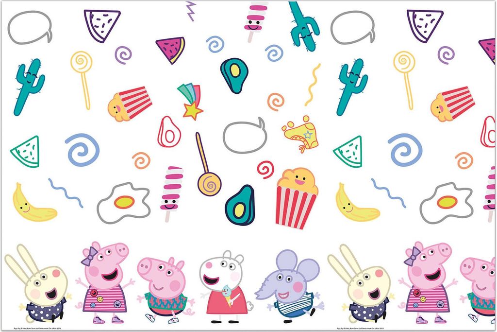 Nappe de fête en plastique Peppa Pig - 120x180 cm Image du produit 
