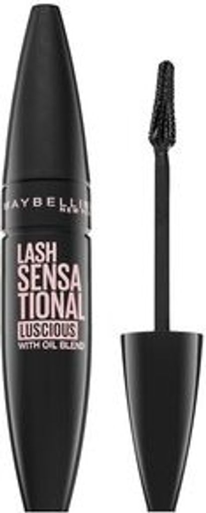 Maybelline Lash Sensational Luscious Mascara wasserfeste Wimperntusche für verlängerte und geschwungene Wimpern Very Black 9,5 ml