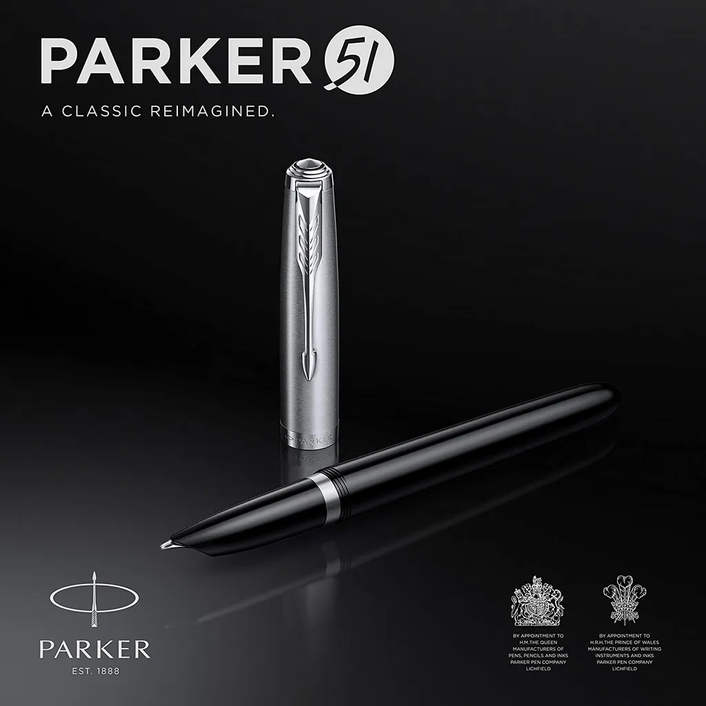 Penna Stilografica Parker 51 Nero Palladio | Strumento di Scrittura Luxury