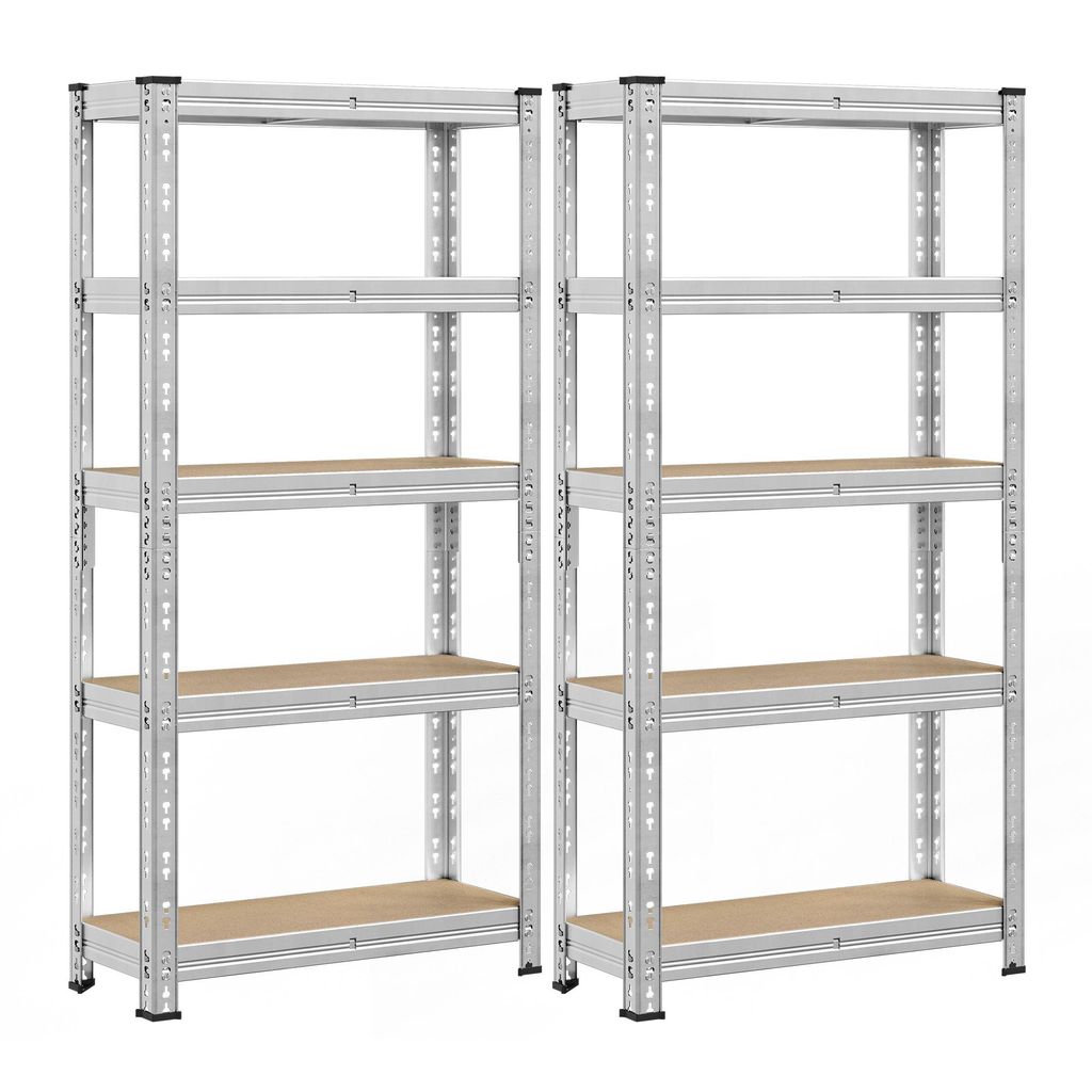 Kellerregal, 2er Set, 30 x 75 x 150 cm, 875 kg belastbar, Produktbild 
