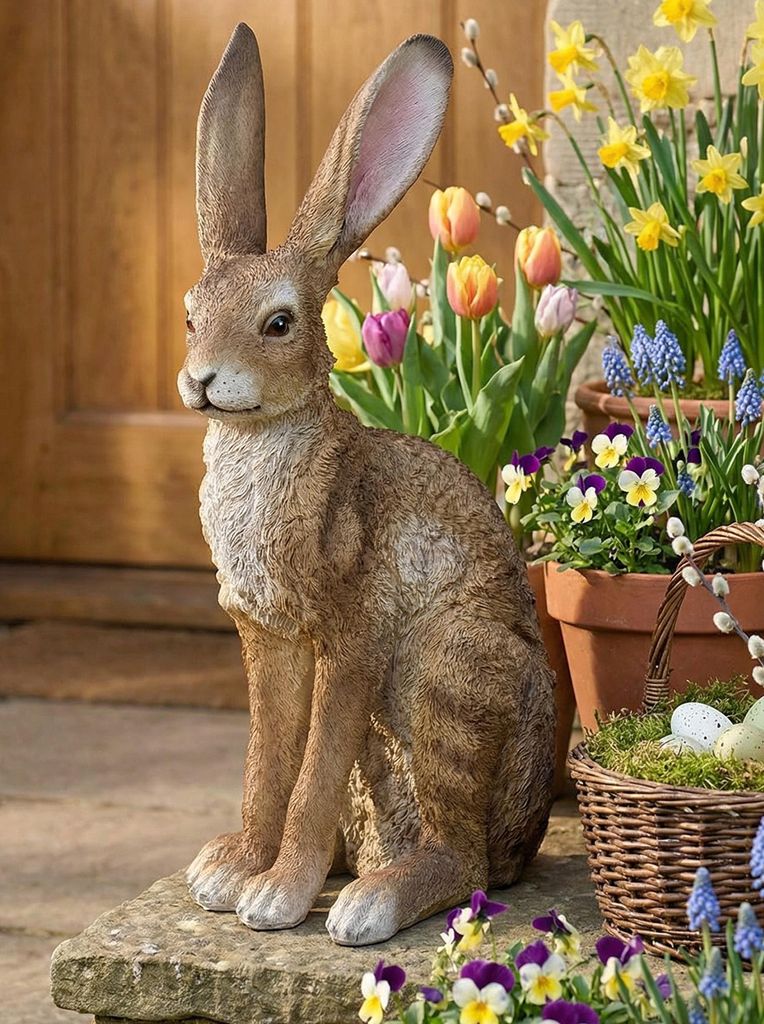 Figurka królika naturalnej wielkości XXL – realistyczna Zdjęcie produktu 