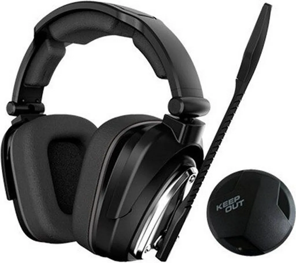 Casque de jeu sans fil 7.1 Keep Out Hxair Noir idéal pour le Streaming