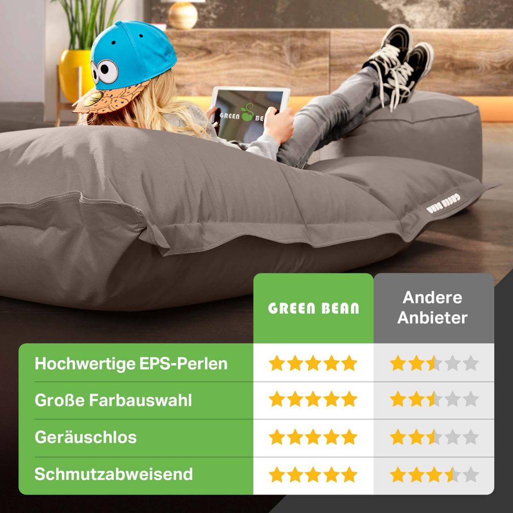 Luxus Green Bean Sitzsack Xxl Ebenbild