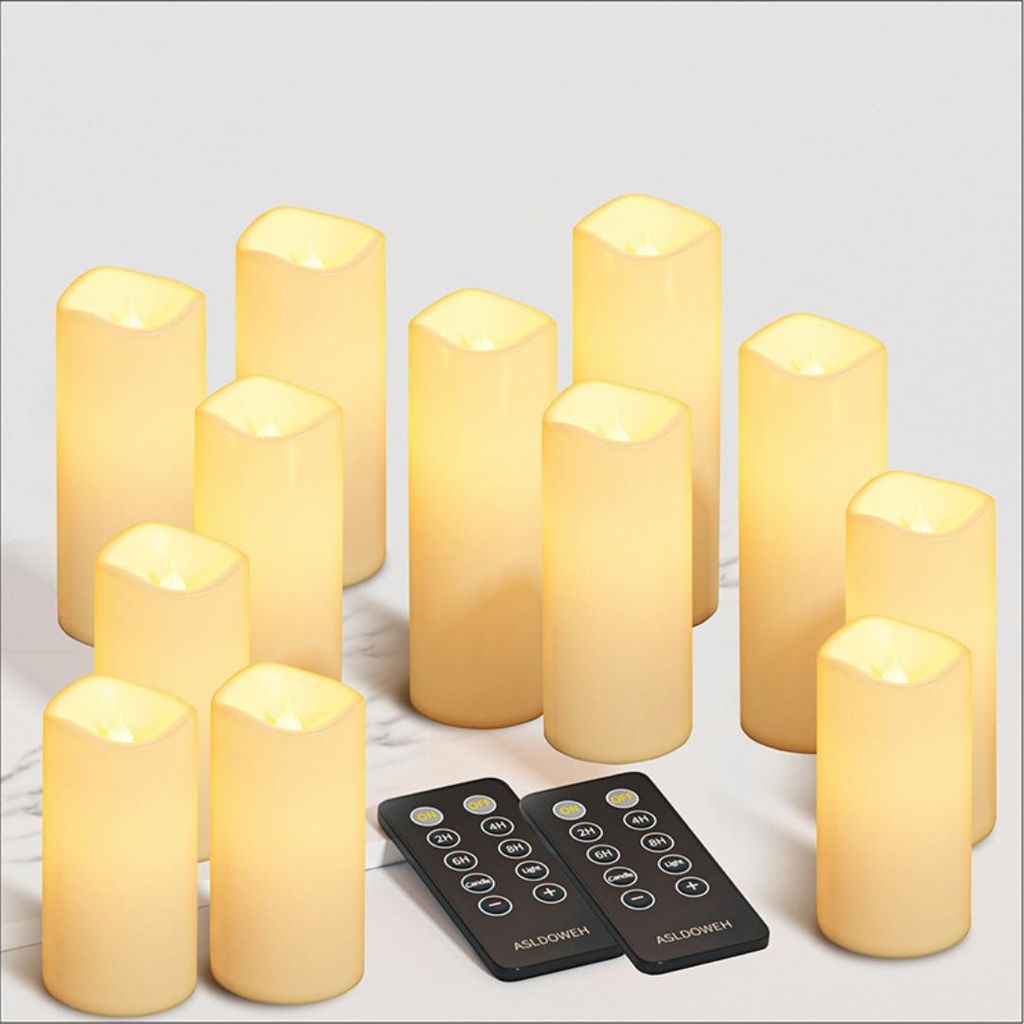 Livista® - LED svíčky s dálkovým ovládáním - 12 kusů - 4 Obrázek produktu 