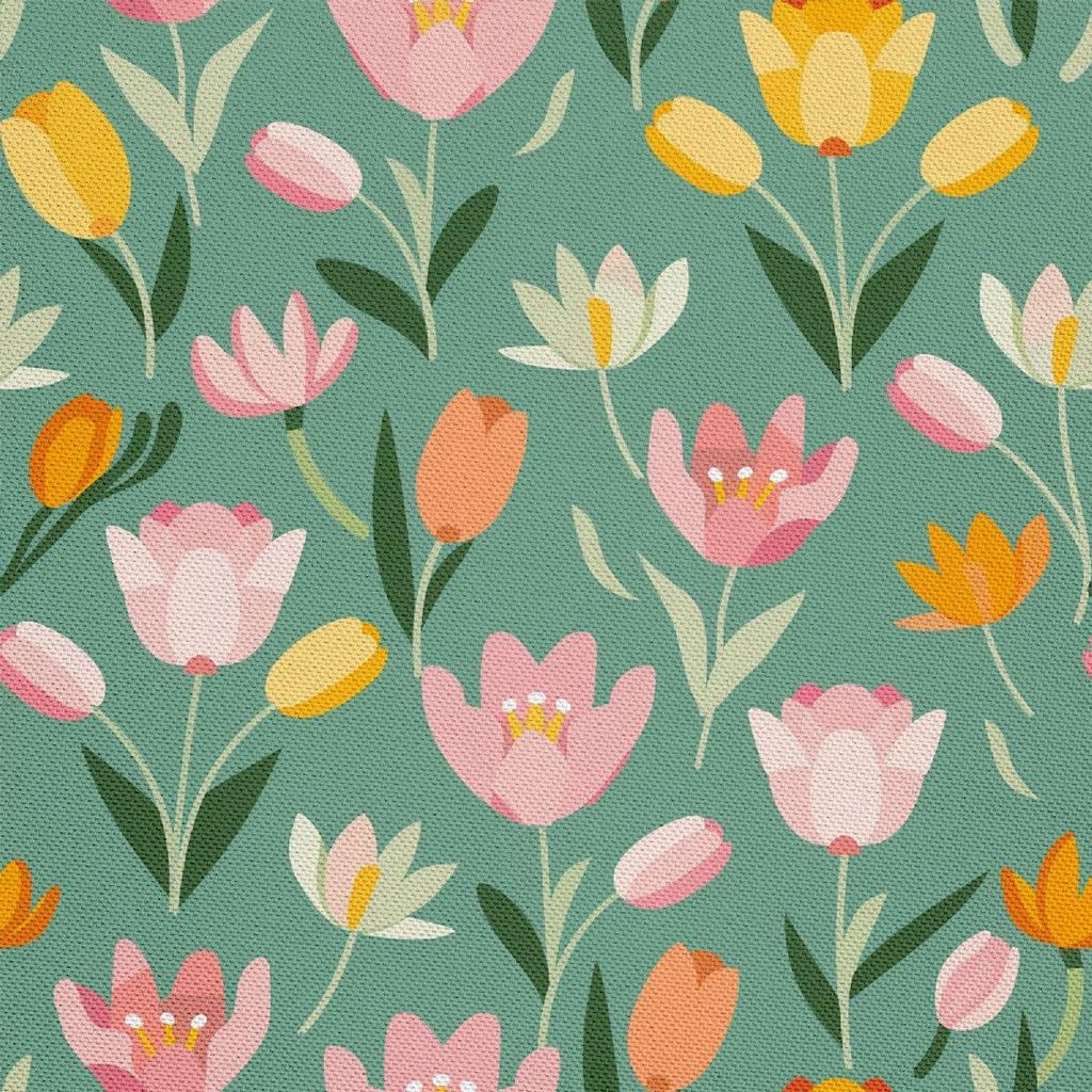 OUTDOOR DEKOSTOFFE OXFORD - Motiv Frühling I DX7154