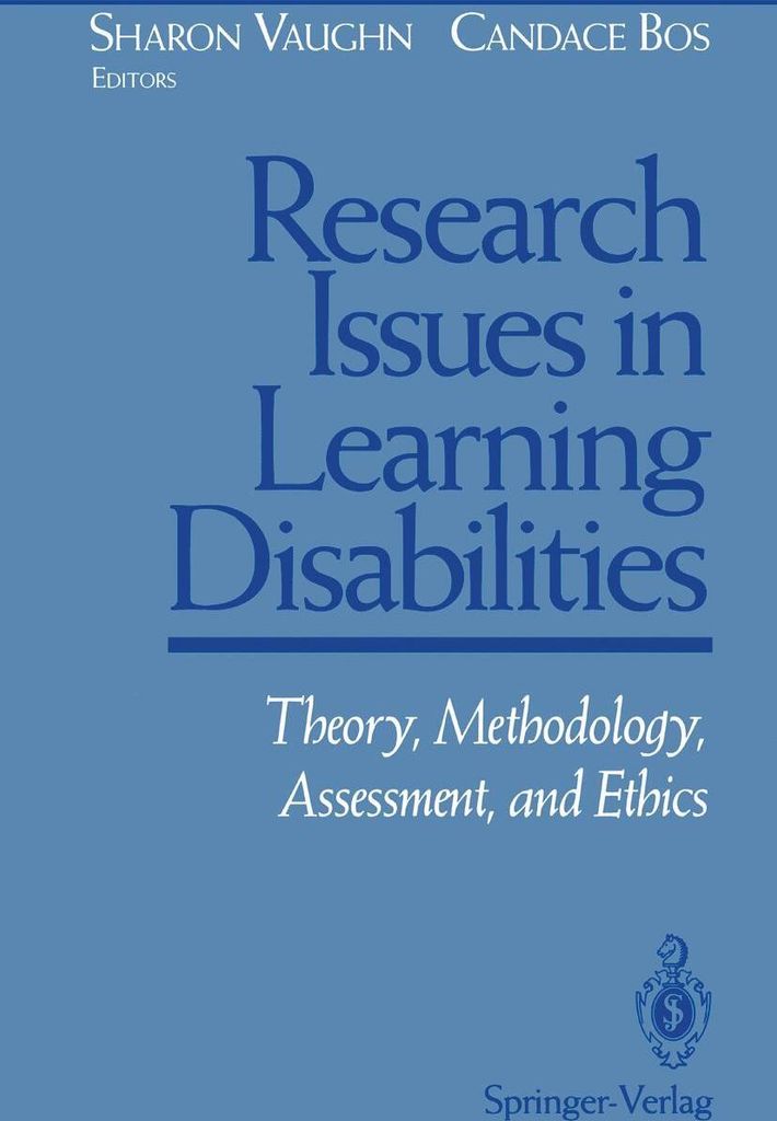 Research Issues in Learning Disabilities